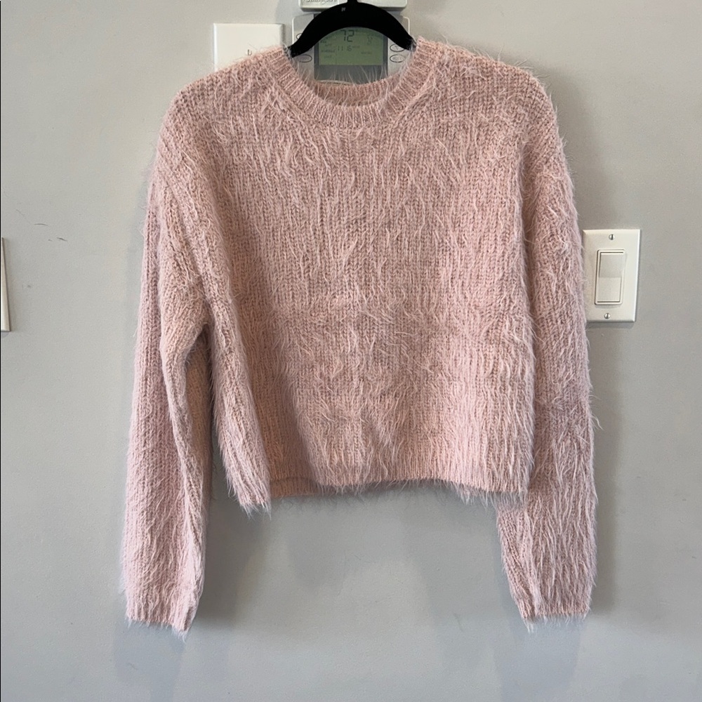 Velvet By Graham & Spencer Maylie Feather Yarn Sweater Pink - Picture 5 of 12